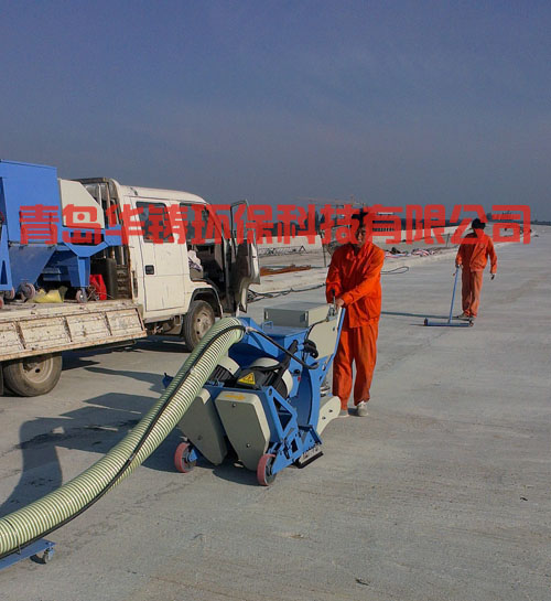 混凝土拋丸處理,橋面施工現場 混凝土拋丸處理,橋面施工現場