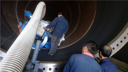 鋼管內噴砂除銹作業線設備 鋼管內噴砂除銹作業線設備