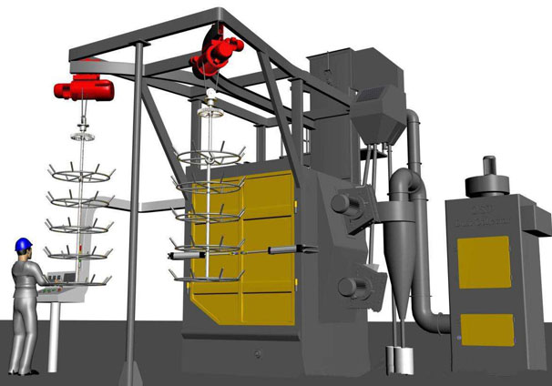 鉚焊件拋丸機樣機設計圖 鉚焊件拋丸機樣機設計圖