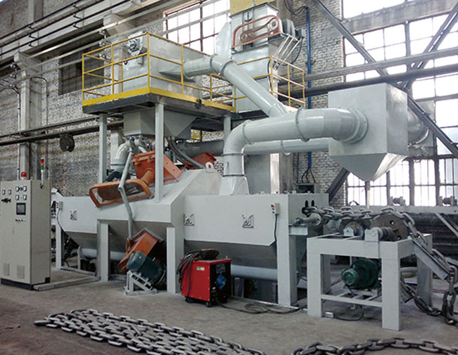 QM系列船舶錨鏈拋丸清理機 QM系列船舶錨鏈拋丸清理機